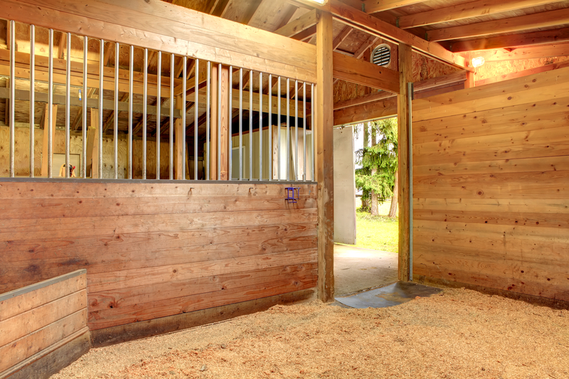 Horse Bedding in a stall